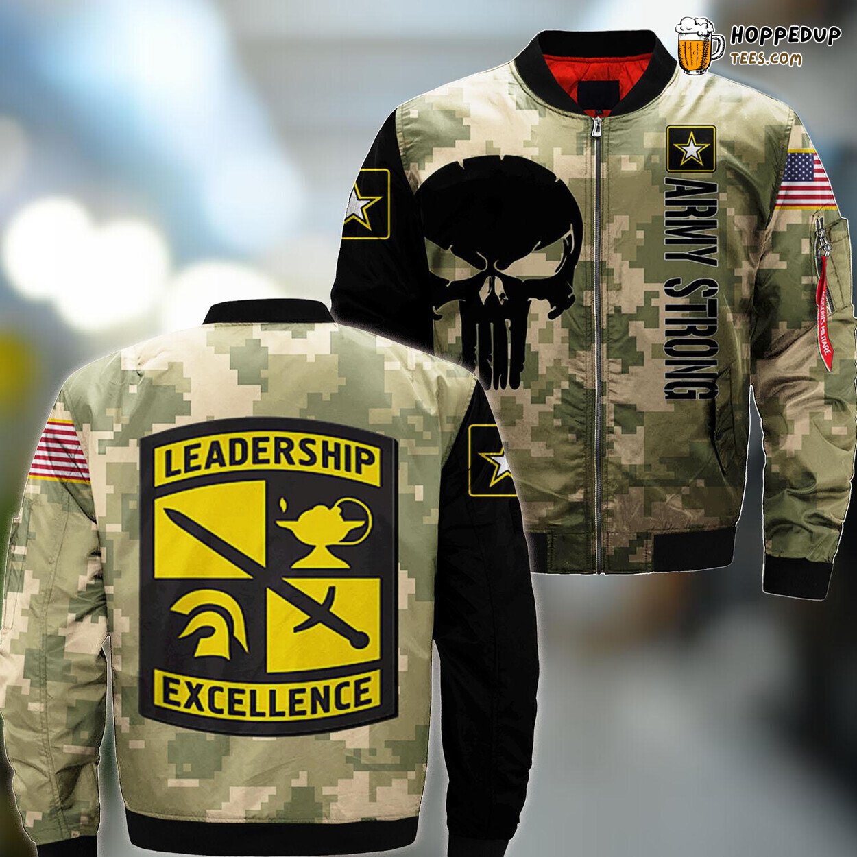 Army Rotc Backpack US Military Training Bomber Jacket