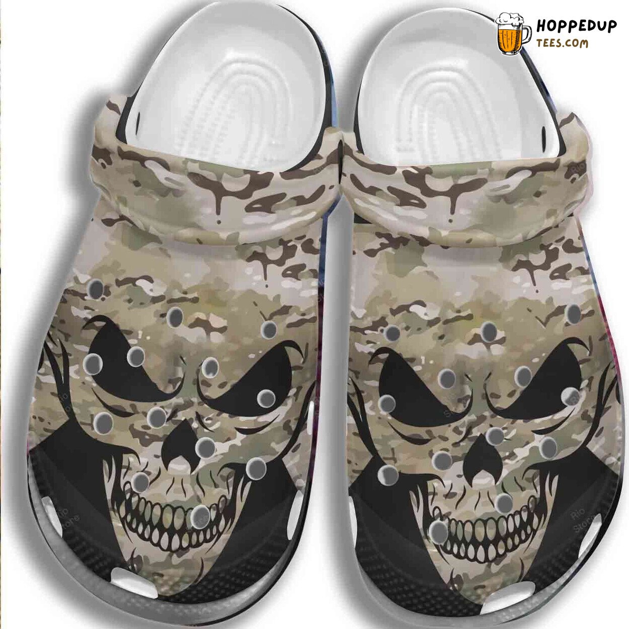 Army Themed Classic Comfortable Stylish Unique Design Clog Shoes