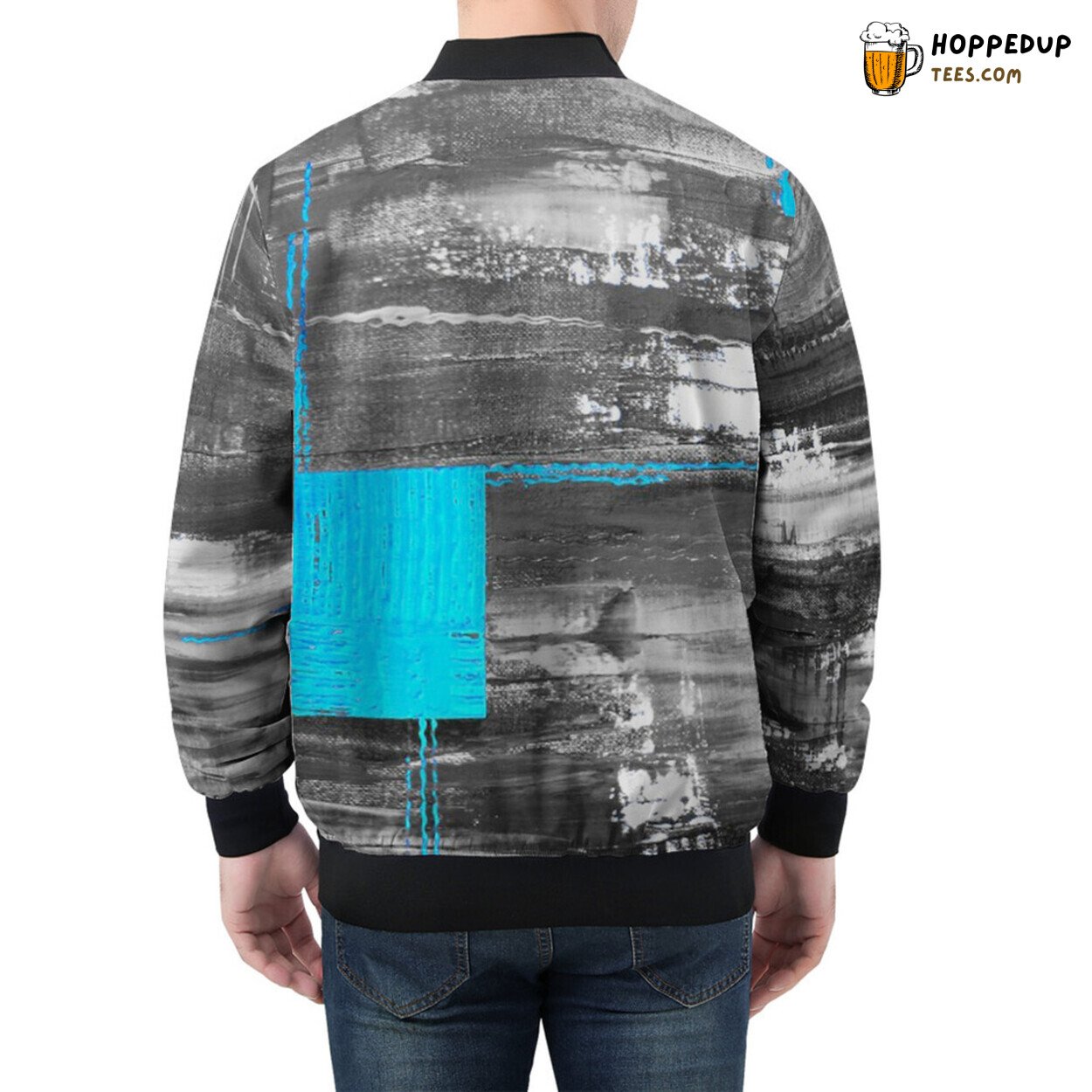 Artistic Modern Abstract Vision Embellishes Men’s Bomber Jacket