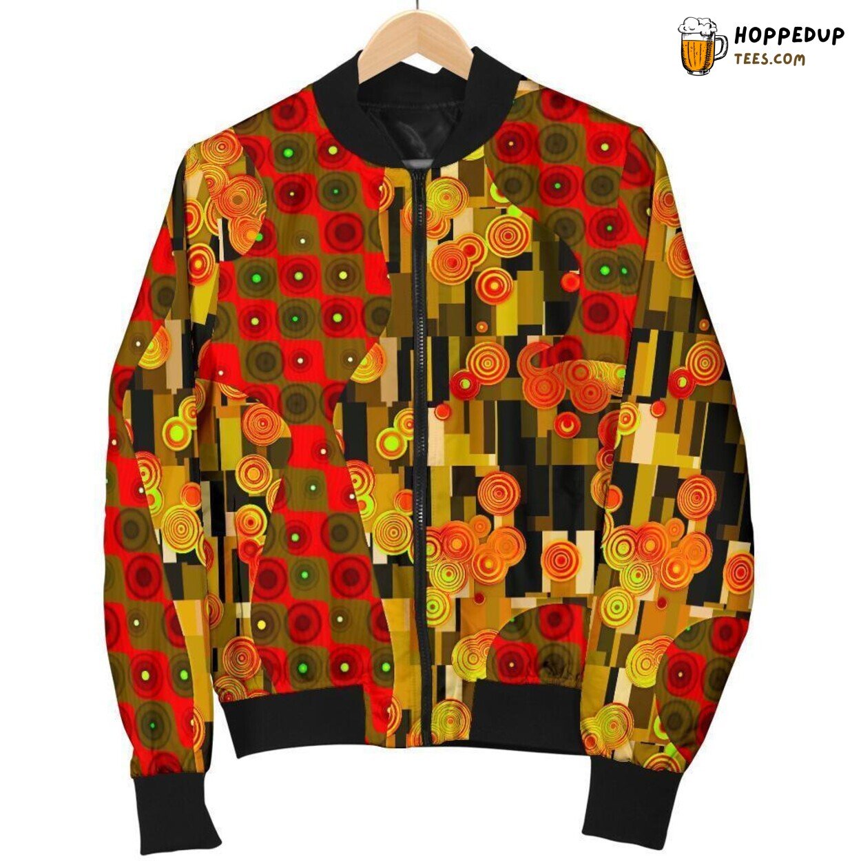 Artistry Inspired by Klimt Men’s Bomber Jacket Unique Pattern Display Design