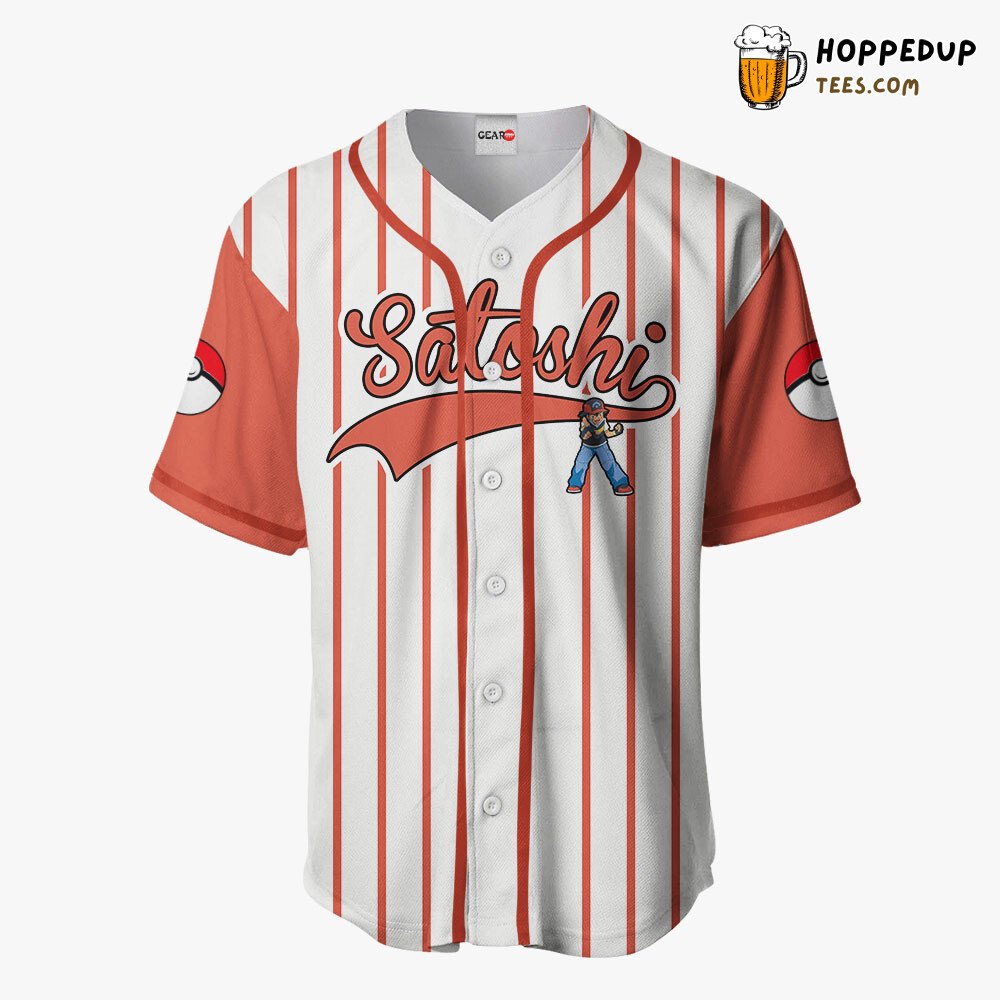 Ash Ketchum Distinctive Edition Baseball Jersey Unique Collection Design