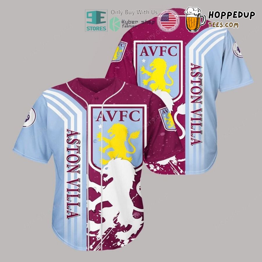Aston Villa FC Blue Claret Baseball Jersey V5 Unisex Shirt