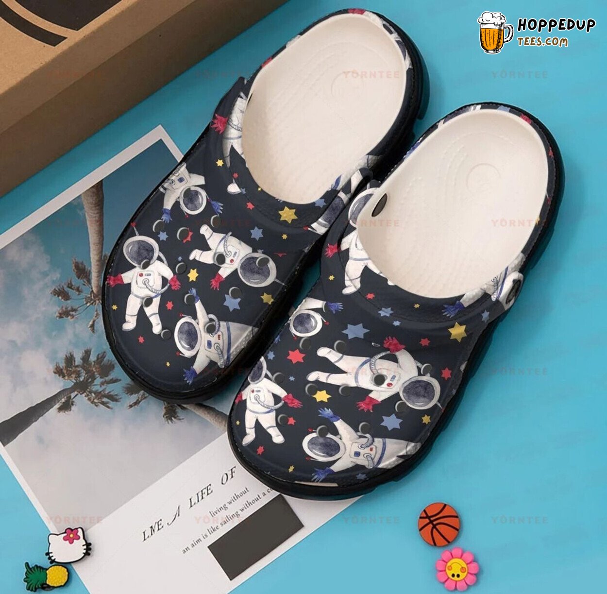 Astronaut Space Themed Gift Rubber Clogs Comfortable Footwear Unique Style