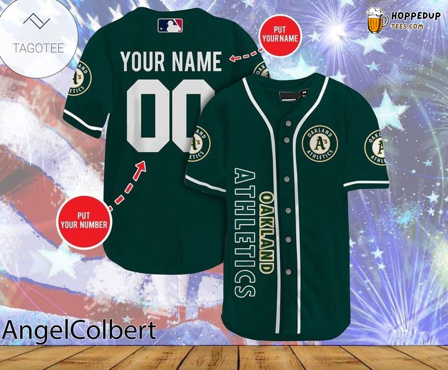 Athletics Custom Name Number Baseball Jersey Unisex MLB Oakland Style