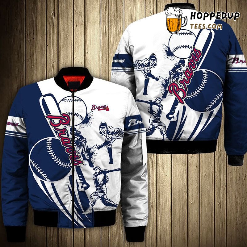 Atlanta Braves MLB Classic Blue Fan Bomber Jacket Authentic