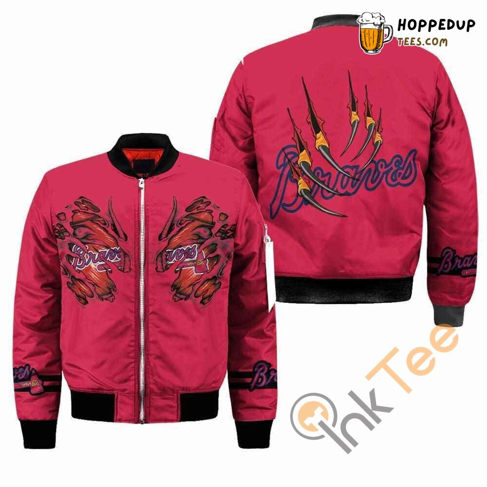 Atlanta Braves Red Authentic Style MLB Bomber Jacket Edition