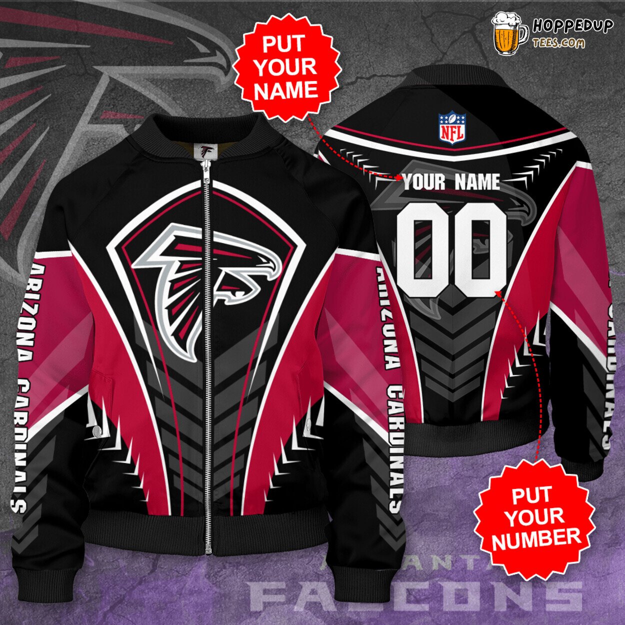 Atlanta Falcons AF Bomber Jacket Personalized Distinct Design