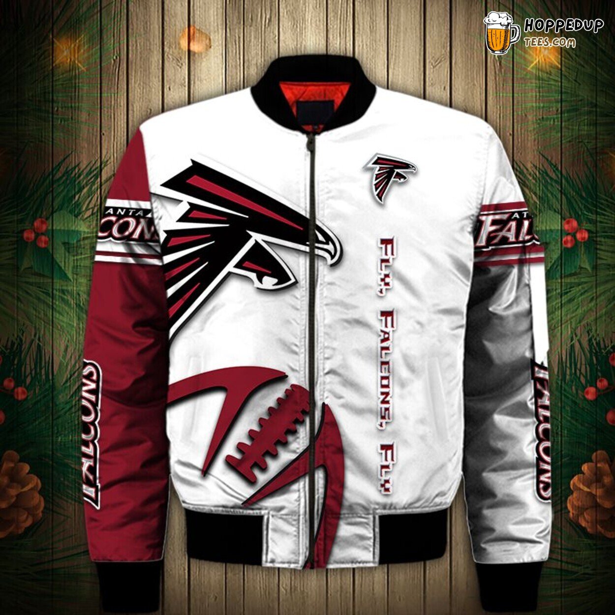 Atlanta Falcons Bomber Jacket Graphic Balls Fan Special Design
