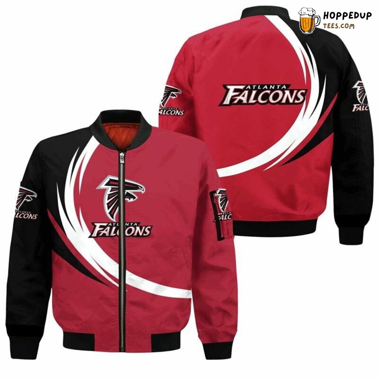 Atlanta Falcons Bomber Jacket Unique Curve Graphic Premium