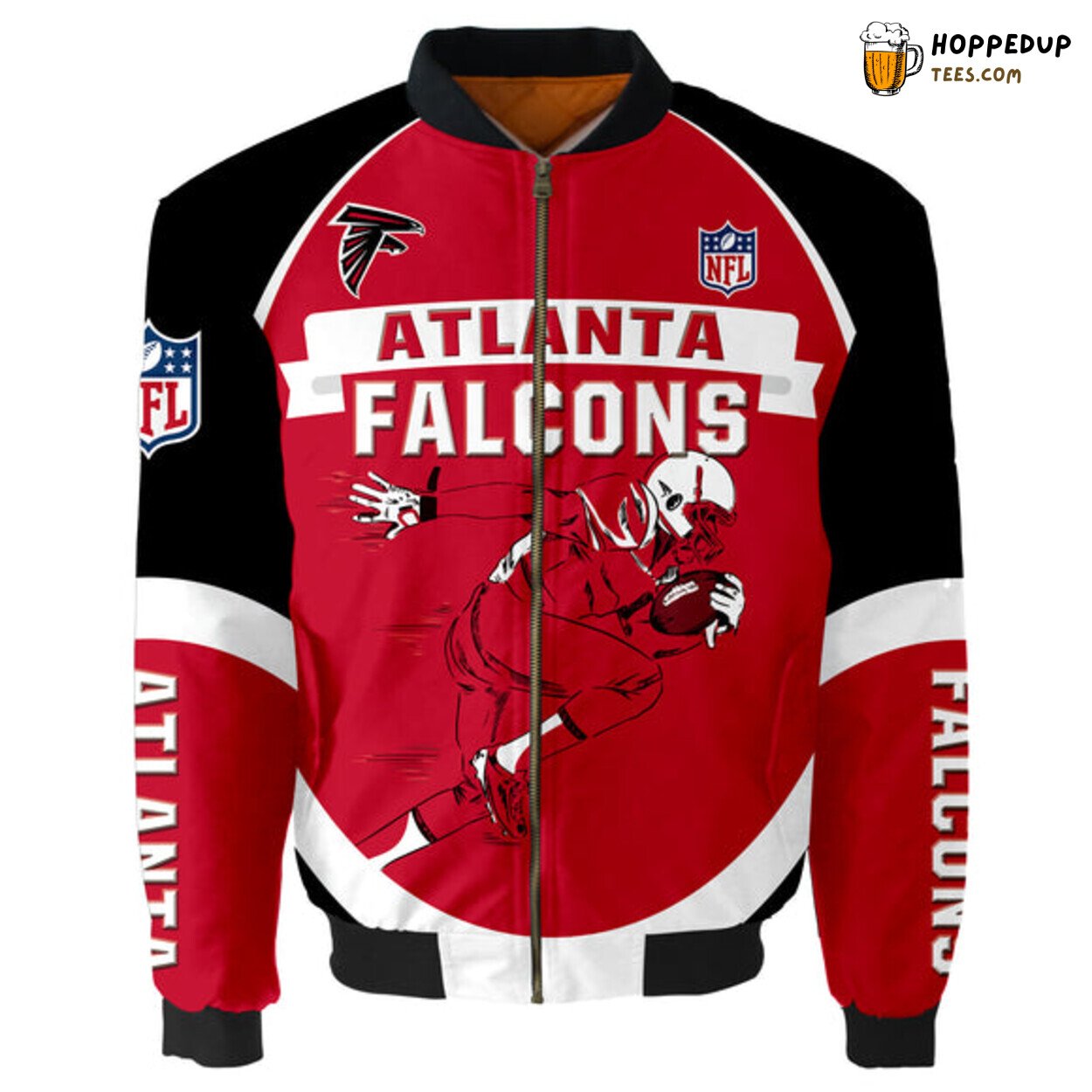 Atlanta Falcons Football Graphic Player Bomber Jacket Outerwear