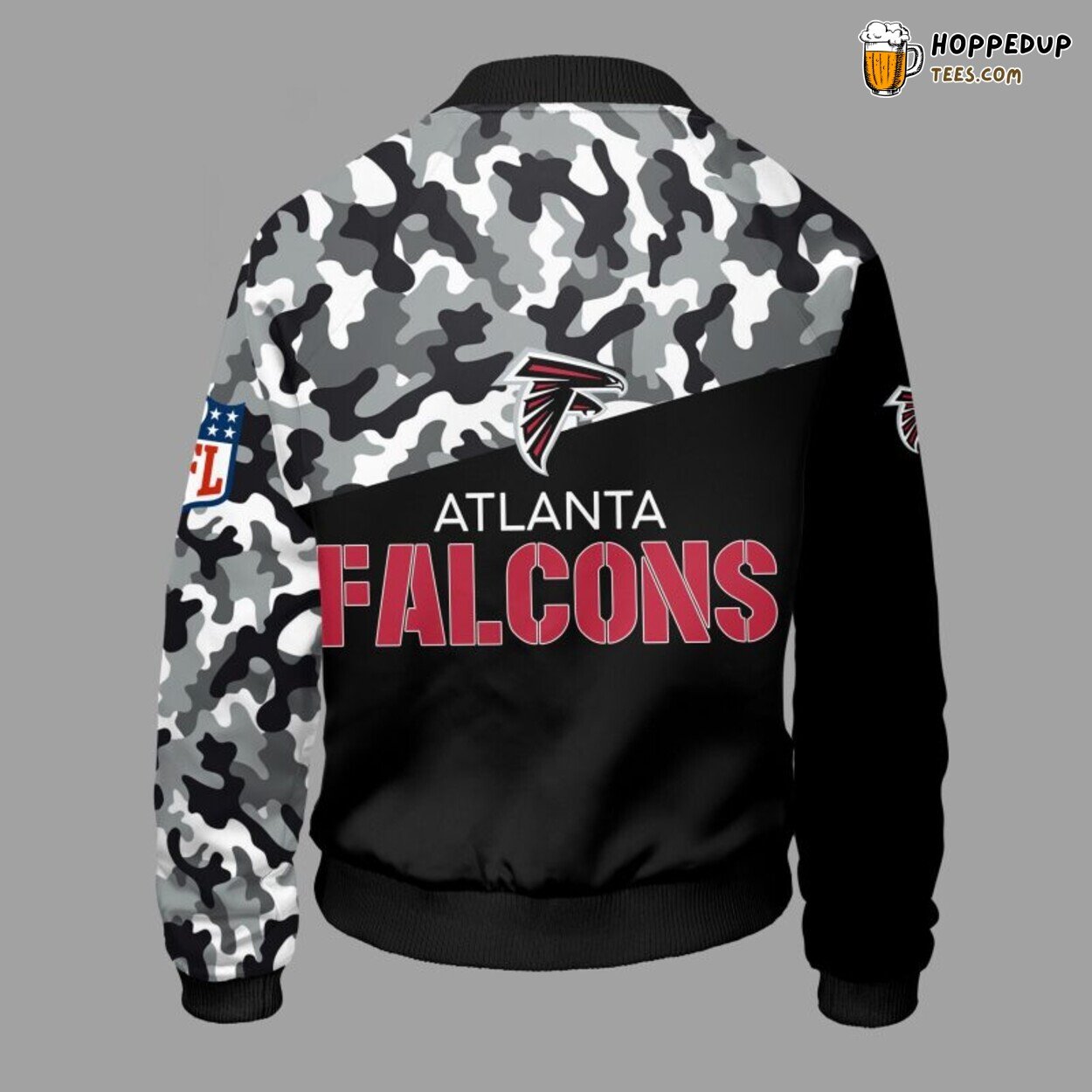 Atlanta Falcons NFL Camouflage Red Bomber Jacket Stylish Design