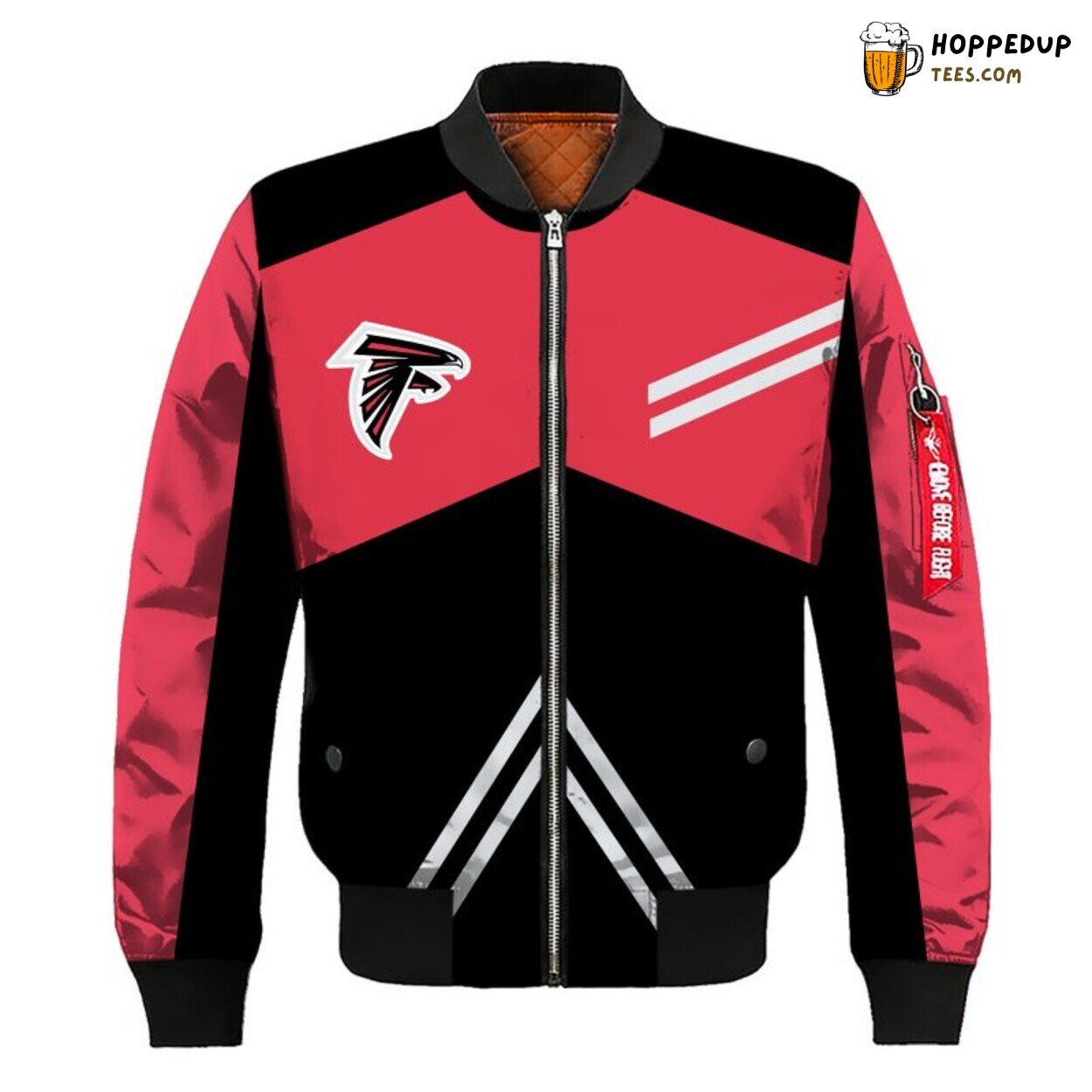 Atlanta Falcons NFL Classic Bomber Jacket Red Black Signature