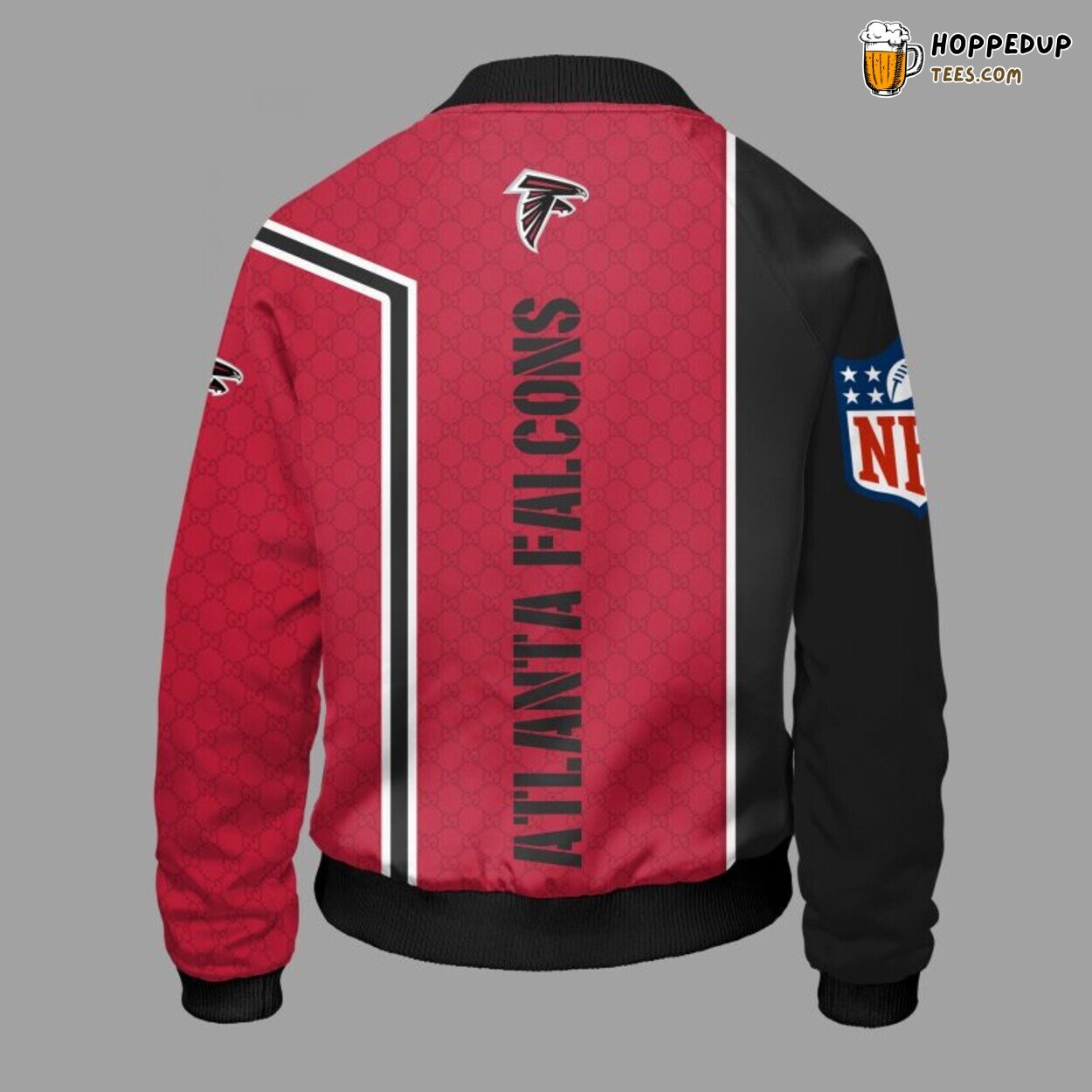 Atlanta Falcons NFL Distinct Red Bomber Jacket Classic Finish
