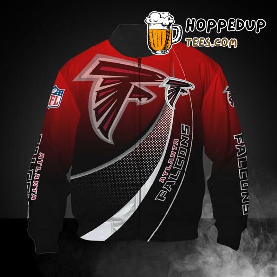 Atlanta Falcons NFL Red Black Dynamic Supporter Bomber Jacket