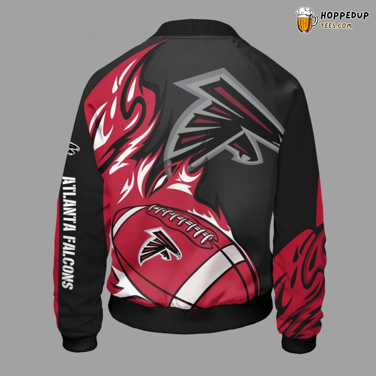 Atlanta Falcons NFL Red Bomber Jacket Distinctive Stylish Theme