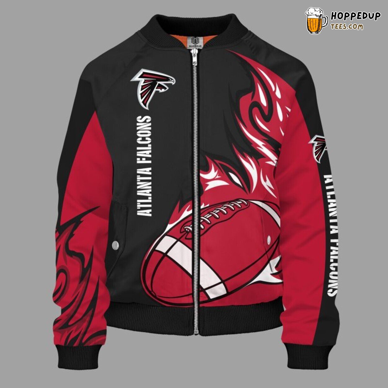 Atlanta Falcons NFL Red Bomber Jacket Distinctive Stylish Theme