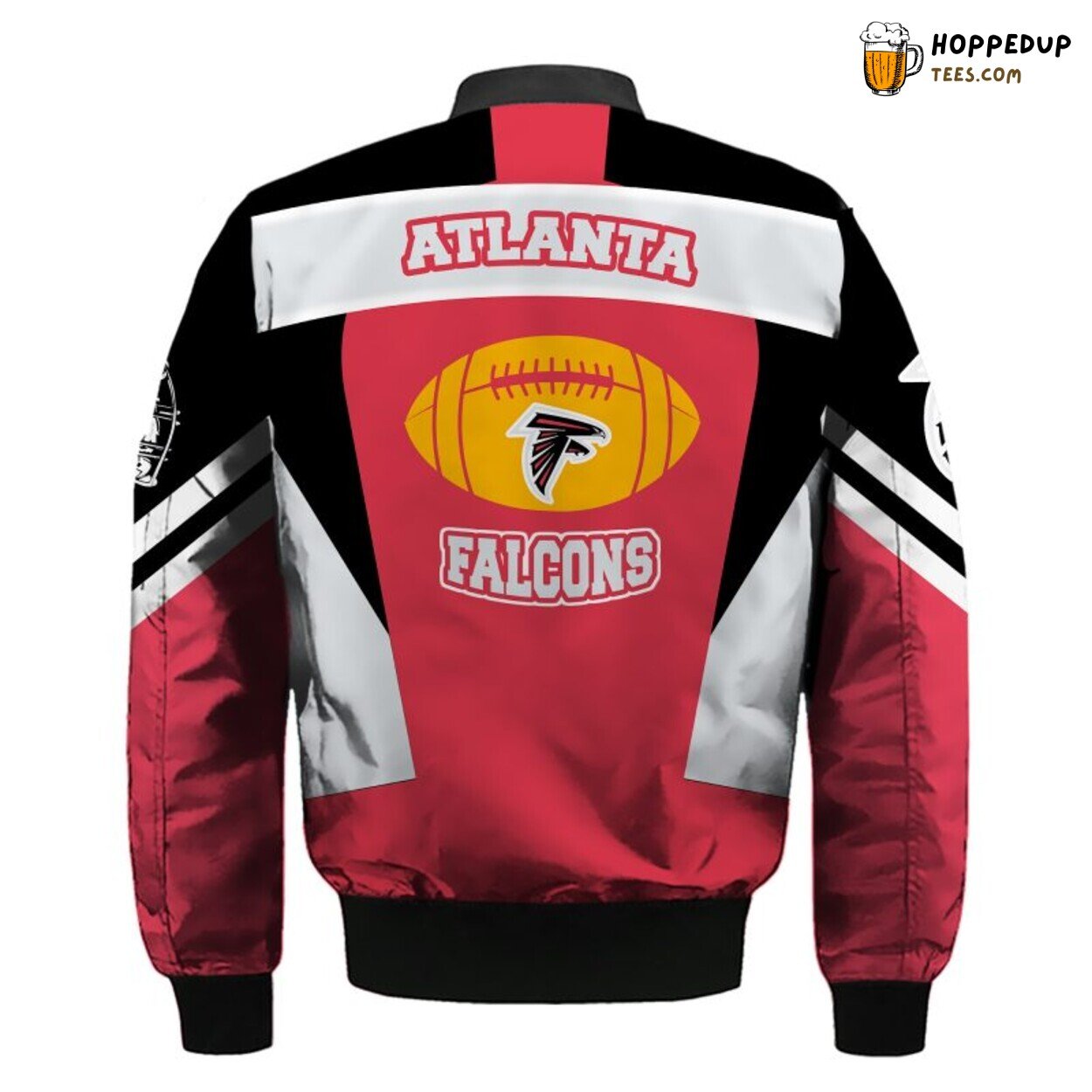 Atlanta Falcons NFL Skull Bomber Jacket Red Unique Style Look