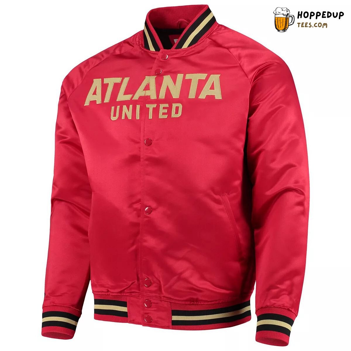 Atlanta United FC MLS Red Pro Supporter Bomber Jacket Style