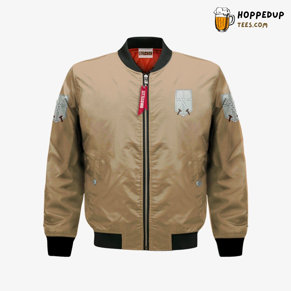 Attack On Titan Inspired Bomber Jacket Representing Training Corps Attack On Titan Inspired Bomber Jacket Representing Training Corps