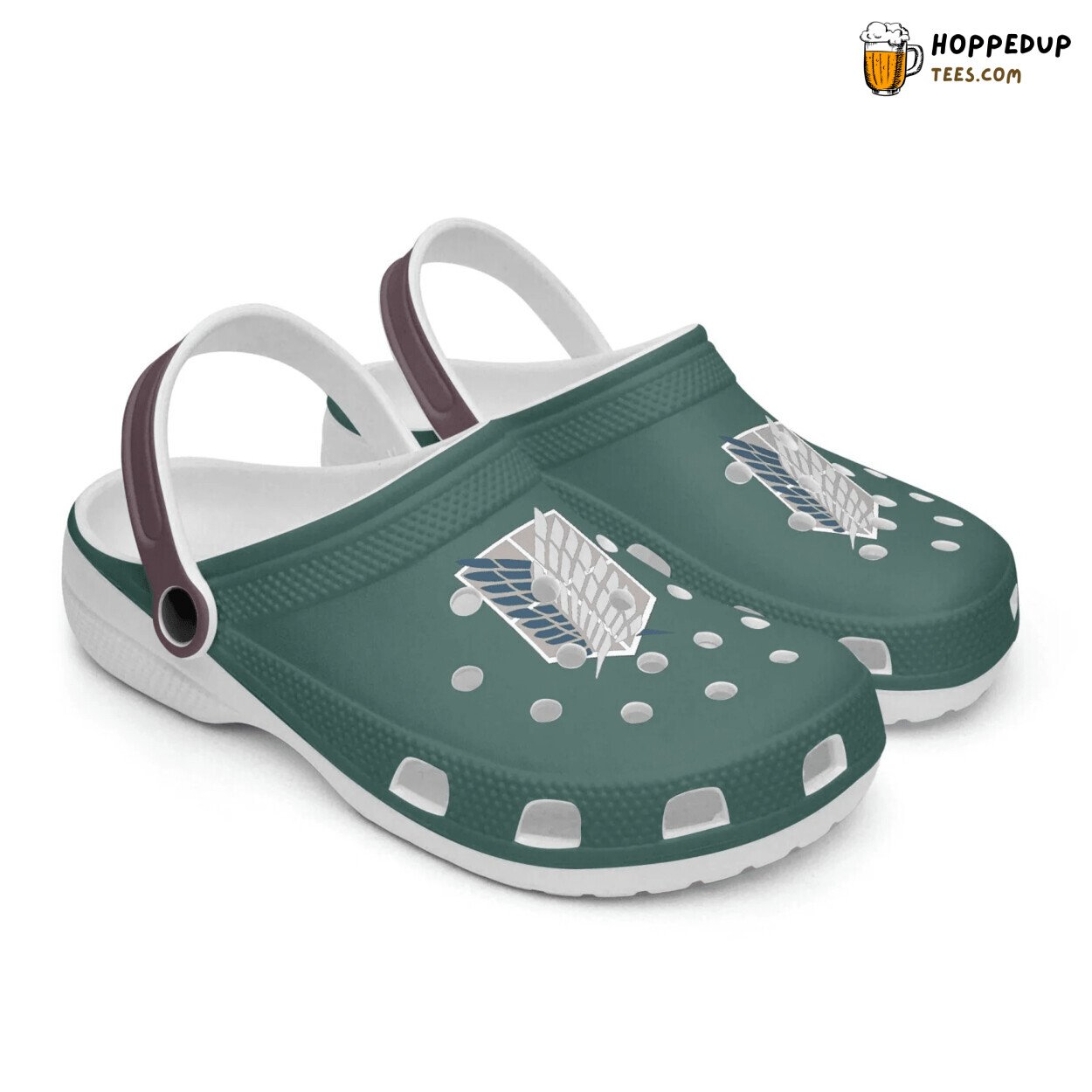 Attack on Titan Survey Corps Theme Comfortable Stylish Custom Clogs