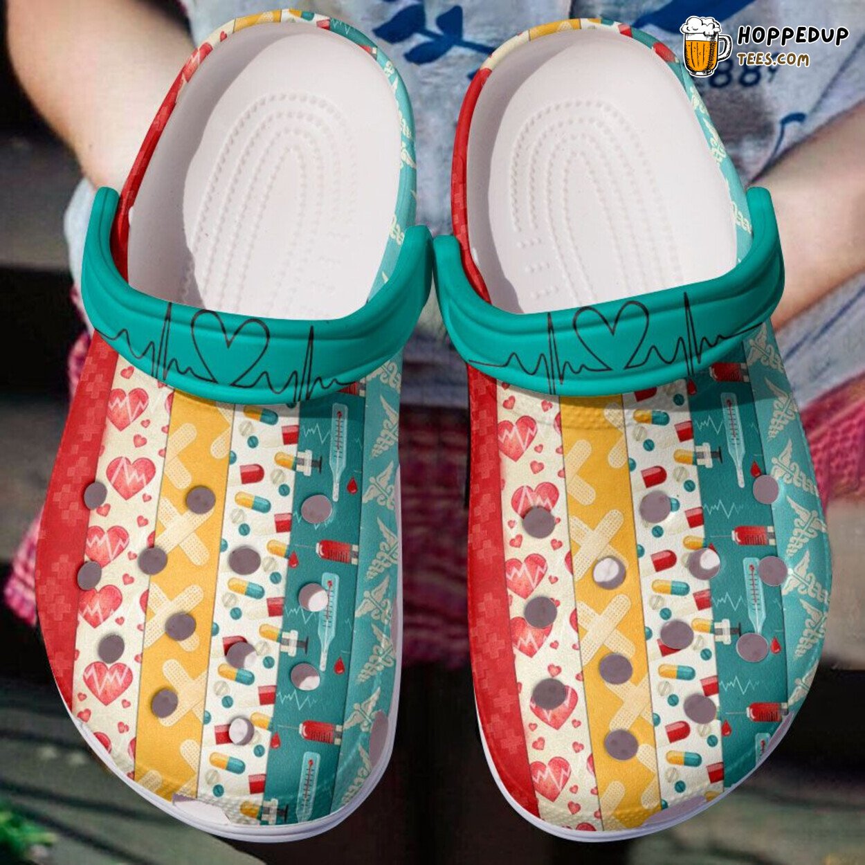 Attractive Nurse Pattern Shoes Doctor Outdoor Birthday Gift Women Men