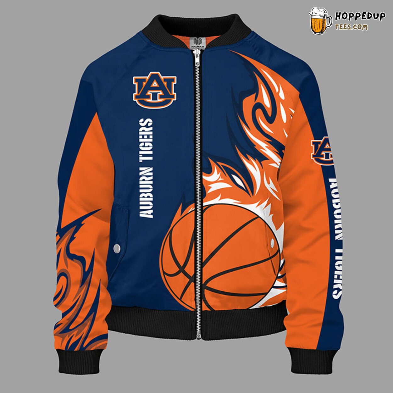 Auburn Tigers NCAA Classic Orange Premium Bomber Jacket Design