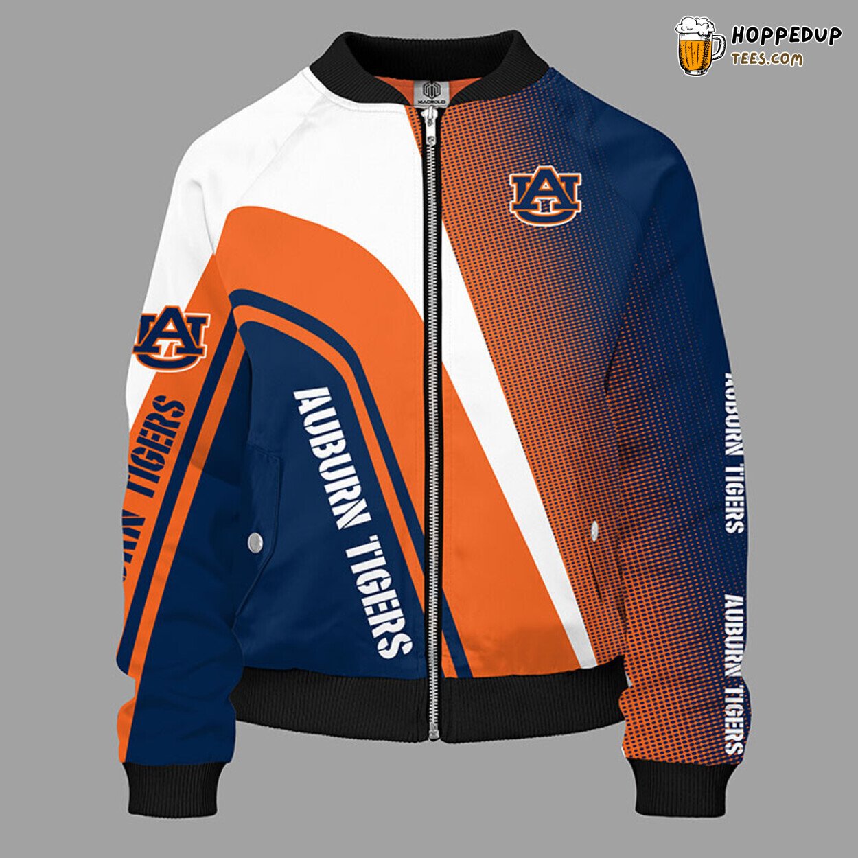 Auburn Tigers NCAA Orange Premium Design Bomber Jacket Unisex