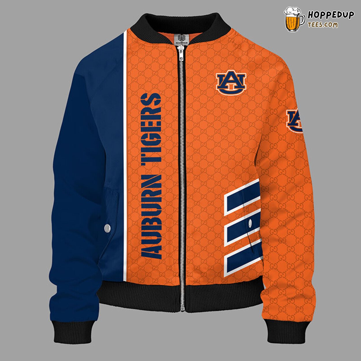 Auburn Tigers NCAA Orange Premium Unisex Bomber Jacket Design