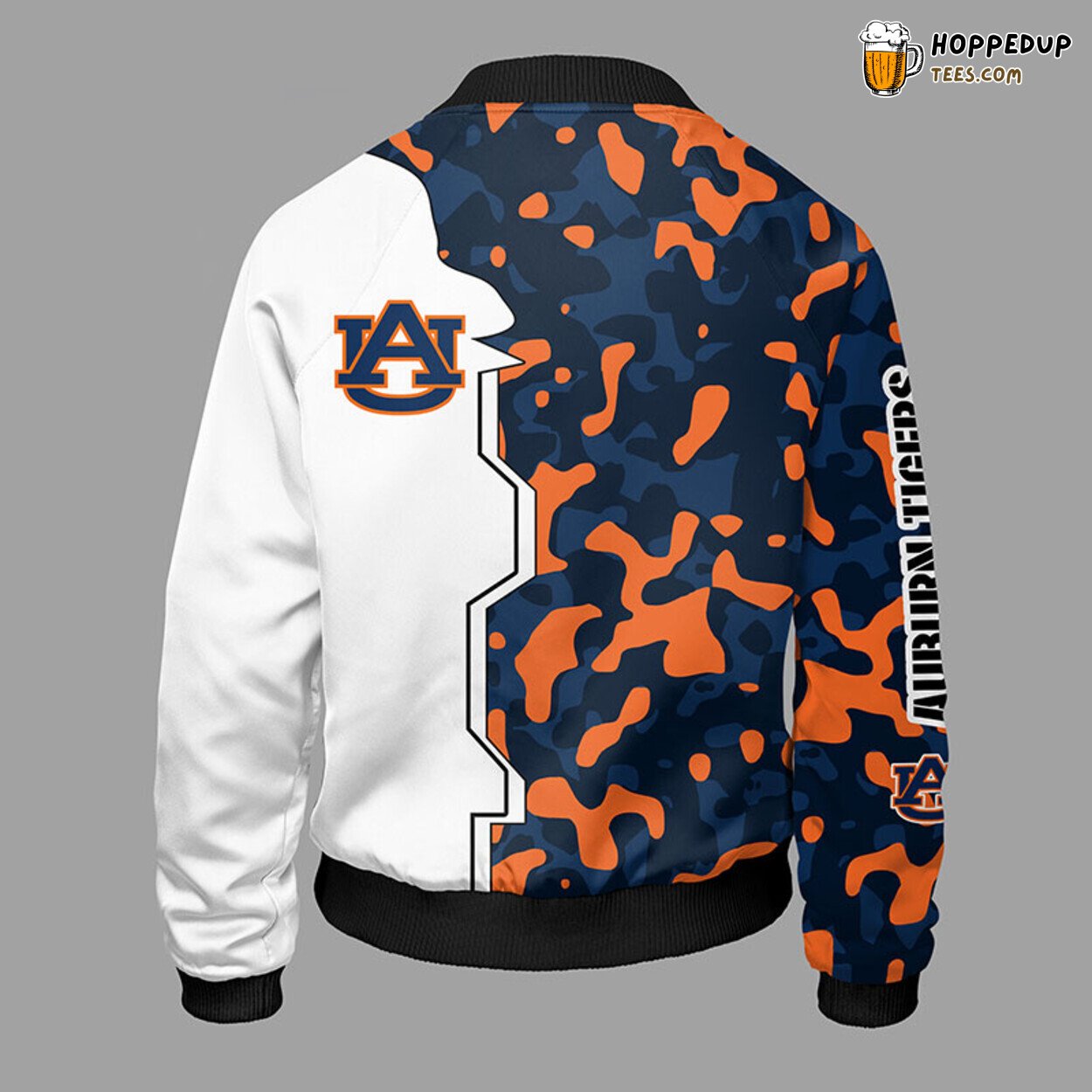 Auburn Tigers NCAA Unique Camouflage Orange Bomber Jacket Design
