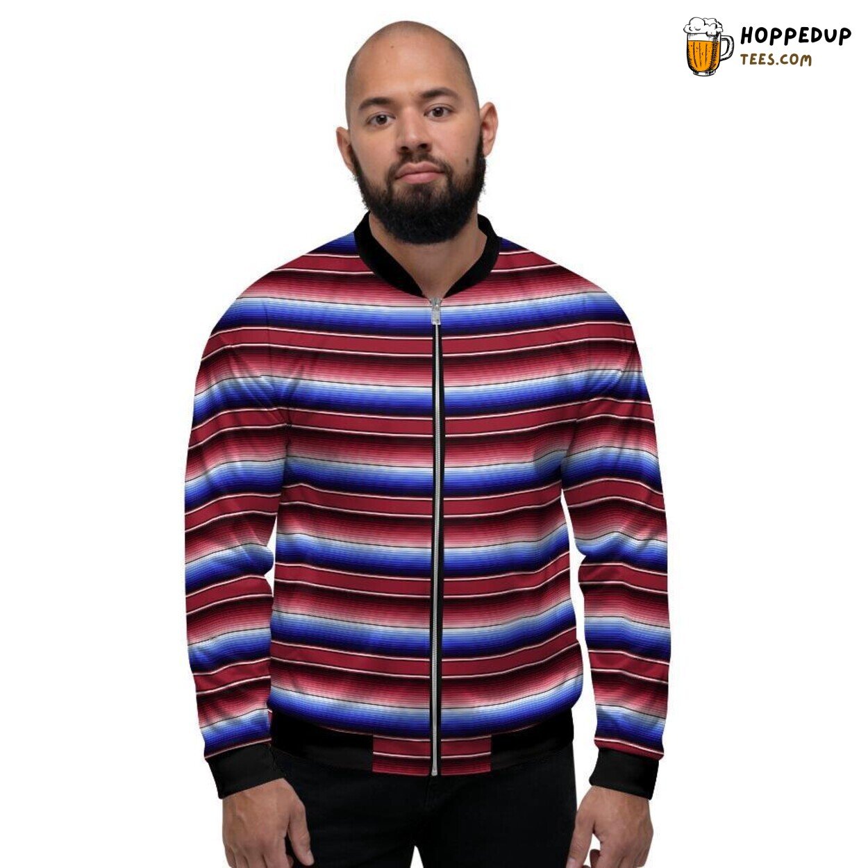 Authentic Baja Print Inspired by Mexican Culture Men’s Bomber Jacket Classic Design Authentic Baja Print Inspired by Mexican Culture Men’s Bomber Jacket Classic Design