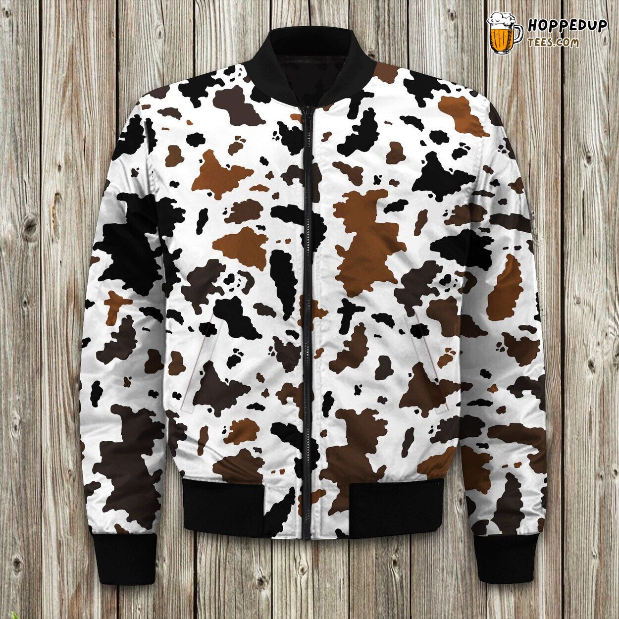 Authentic Cowhide Design Winter Bomber Jacket Superior Padded Comfort Ensured