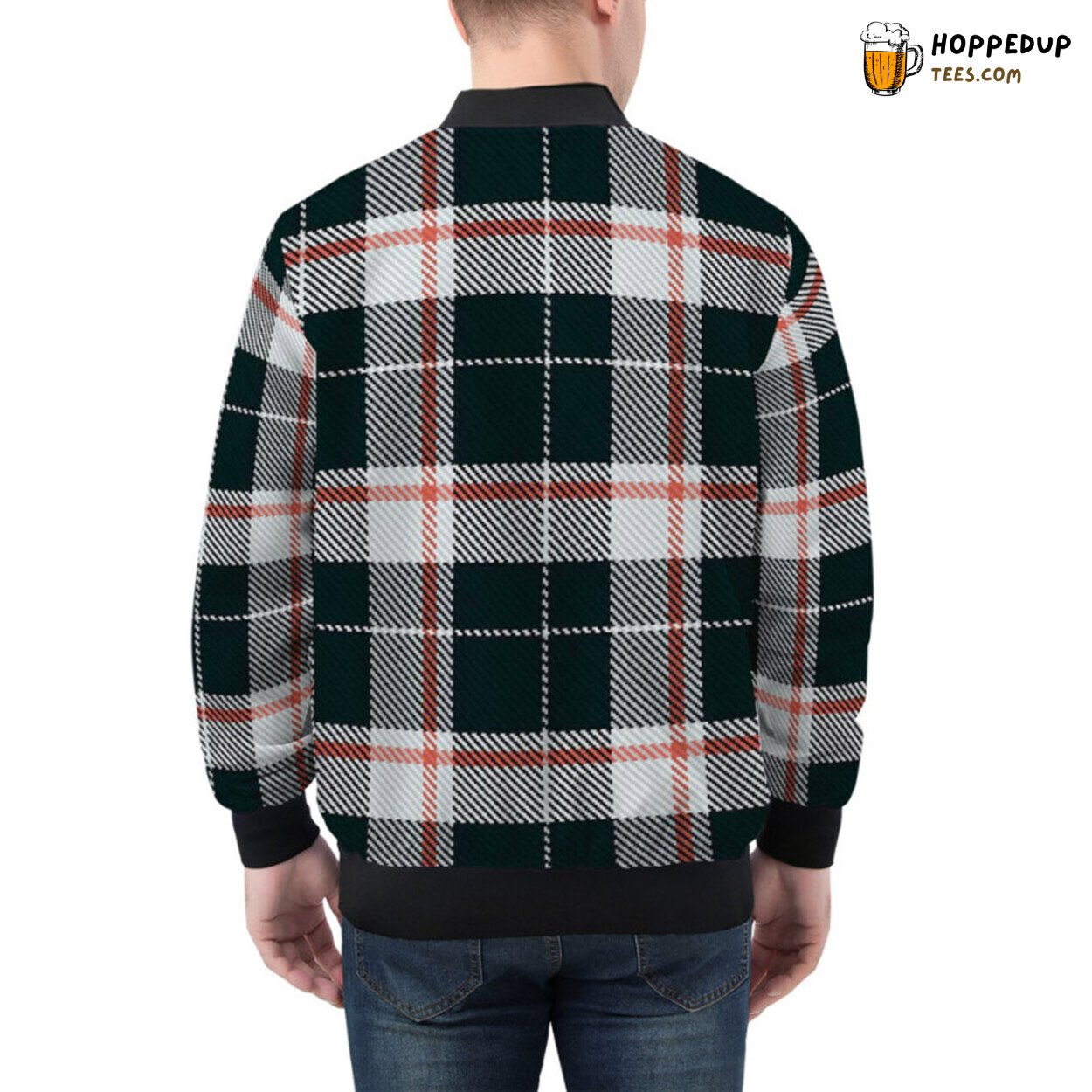 Authentic Scottish Tartan Design Intricately Presented Bomber Jacket