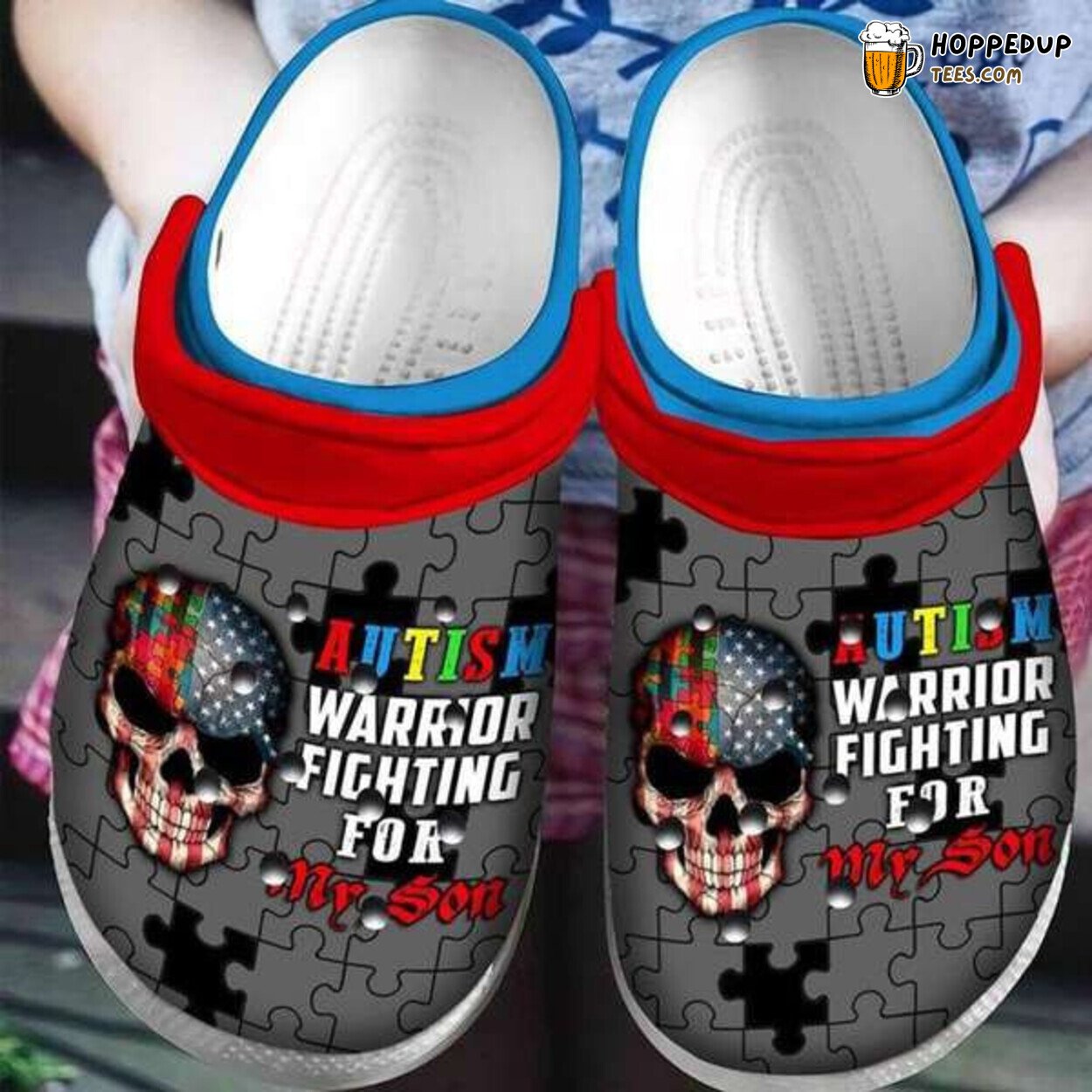 Autism Awareness Day Themed Classic Comfortable Clogs Shoes Unique Design