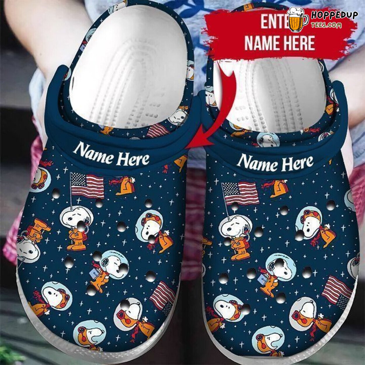 Autism Awareness Snoopy Theme Custom Name Comfortable Clog Shoes
