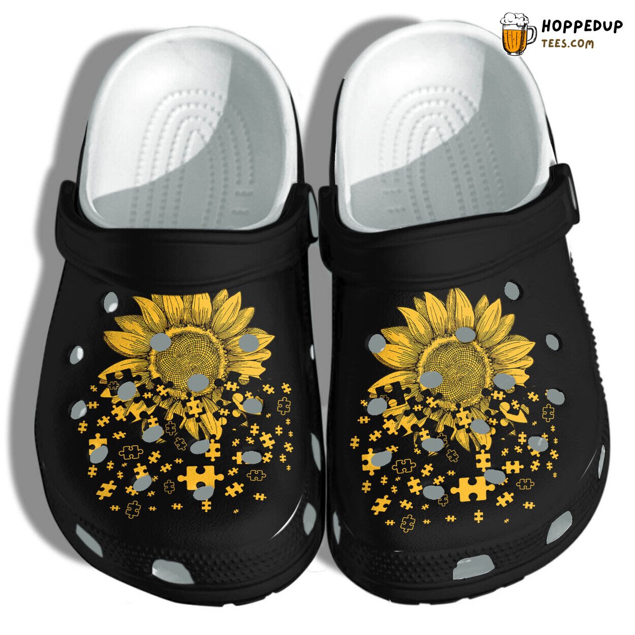 Autism Awareness Sunflower Puzzle Outdoor Shoes Gifts Kids Mothers Day