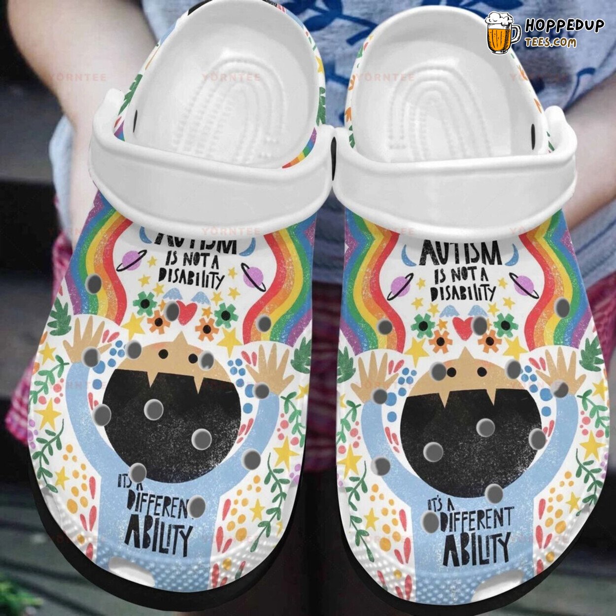 Autism Different Ability Lover Gift Comfortable Rubber Clog Shoes