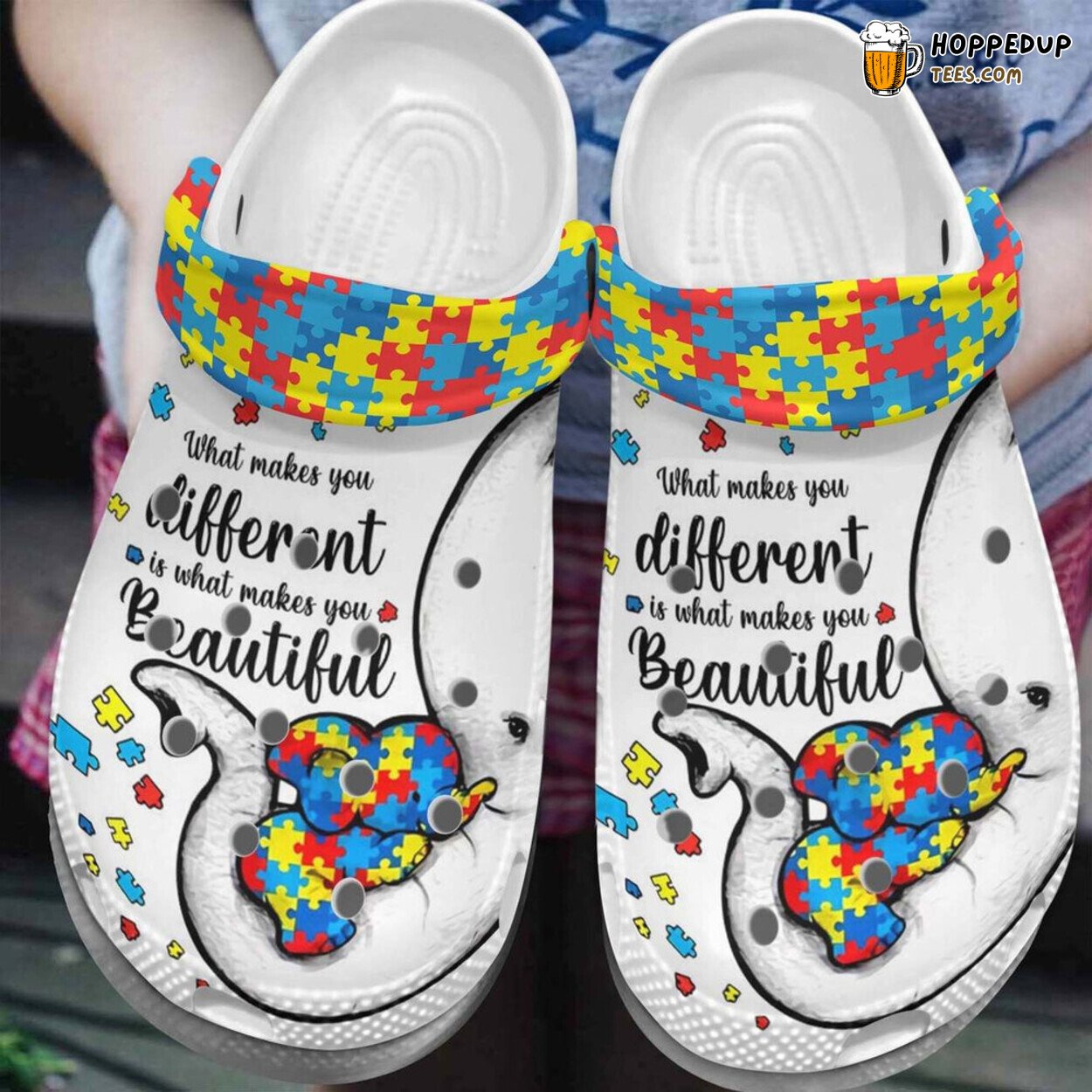 Autism What Makes You Different Comfortable Rubber Clog Shoes