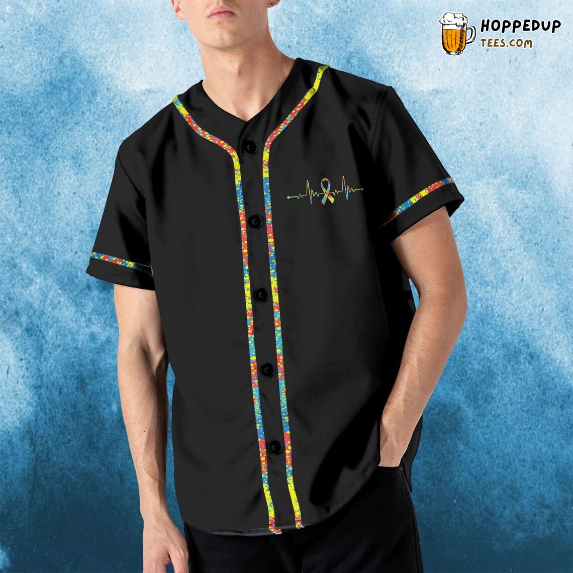 Autism You’ll Never Walk Alone Baseball Tee Jersey Shirts 3D