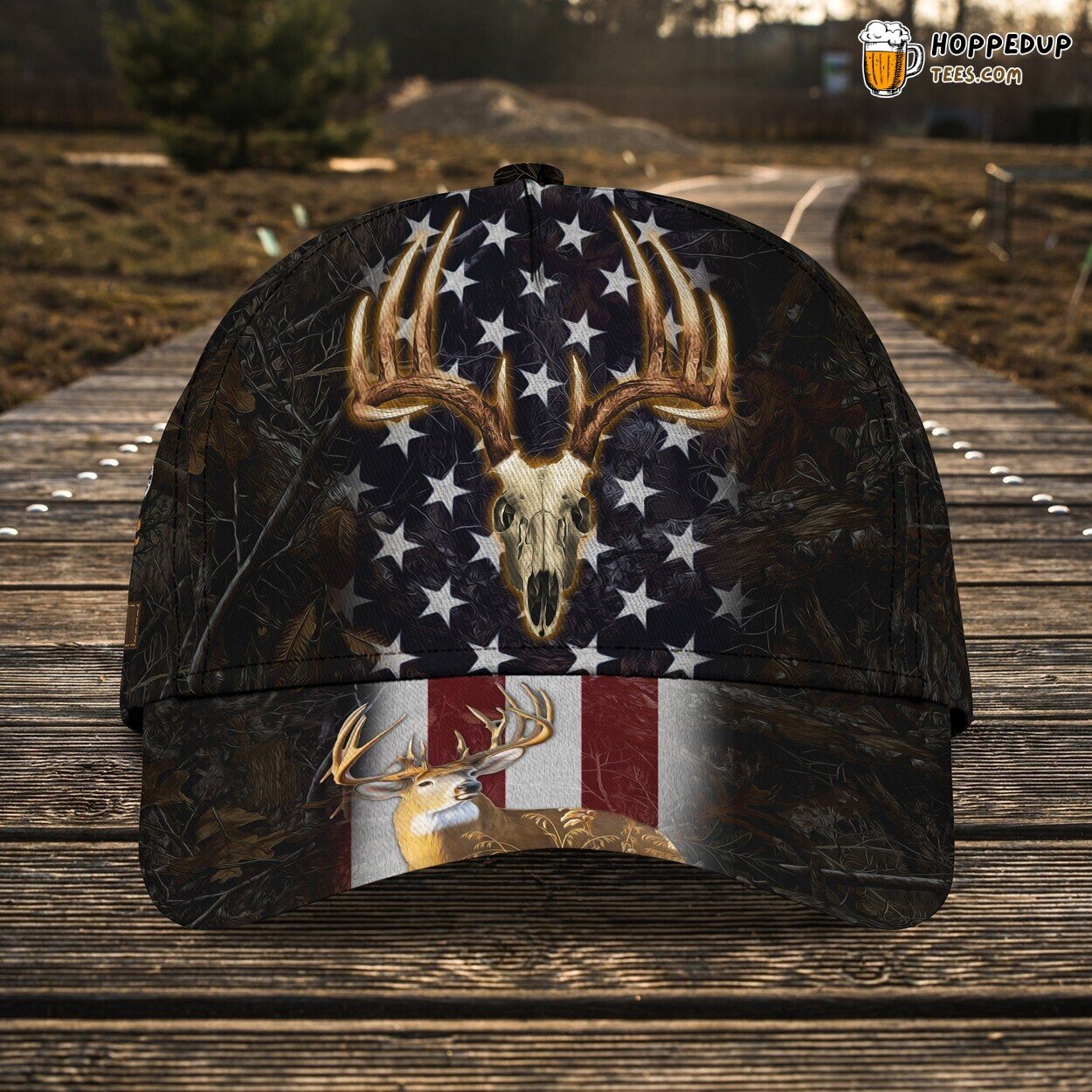 Avid Deer Hunter 3D Classic Cap Personalized Name Unique Design Tribute