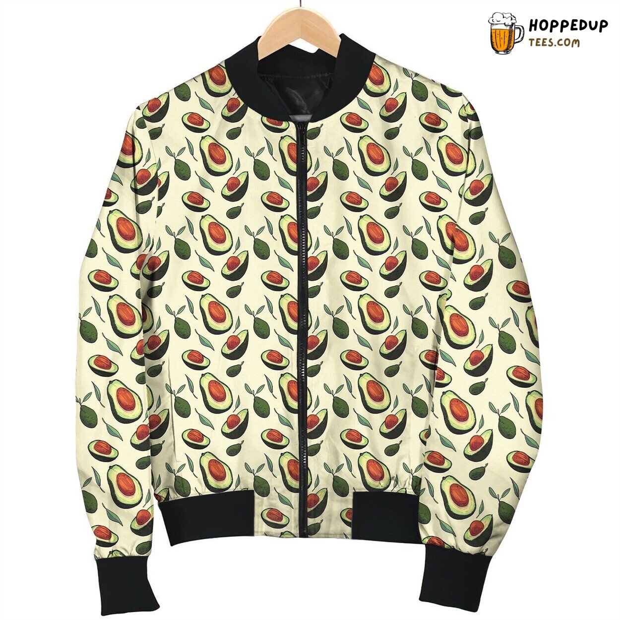 Avocado Halves Display Winter Bomber Jacket Tailored Unique Elegance Craft