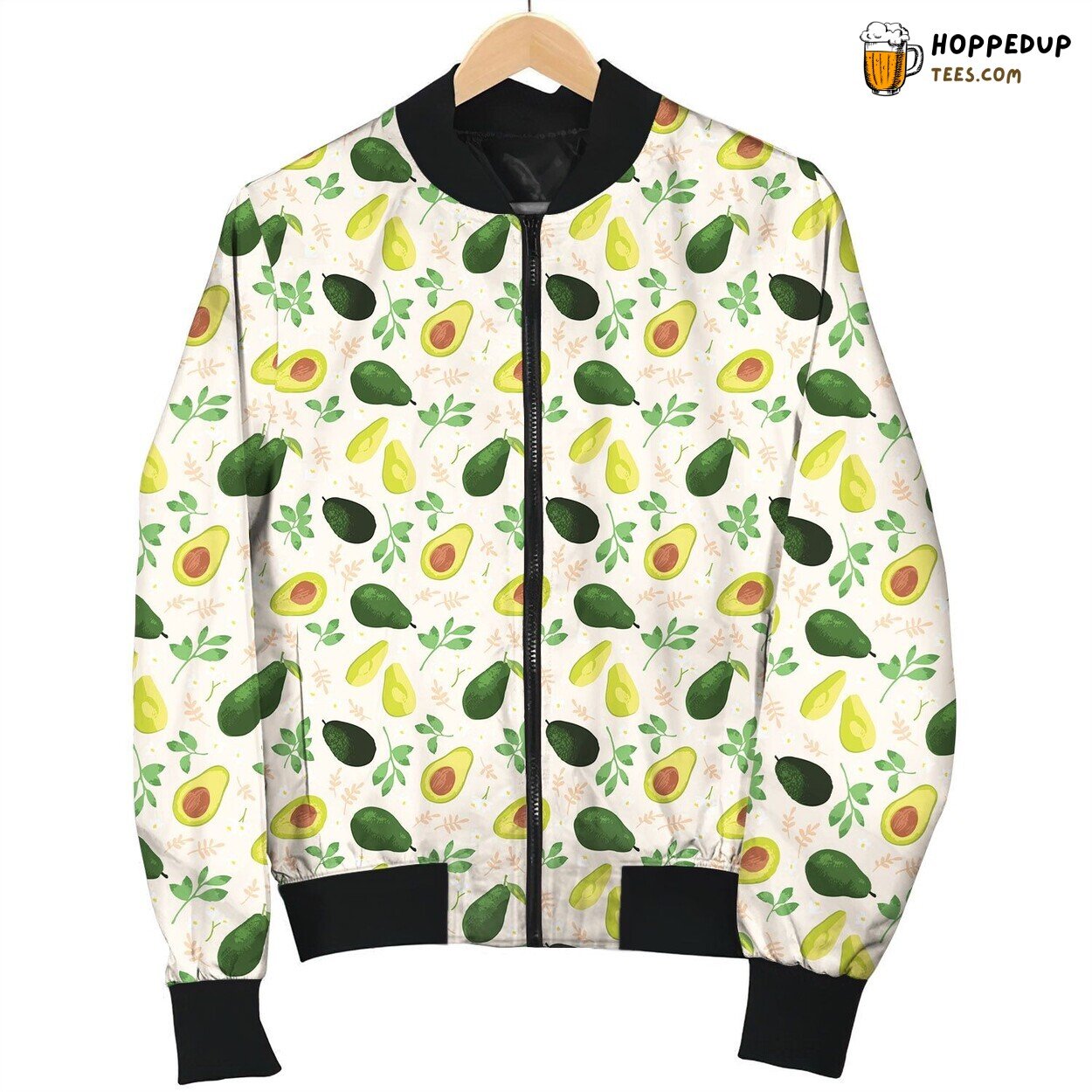 Avocado Passion Theme Winter Bomber Jacket Tailored Precision Unique Design