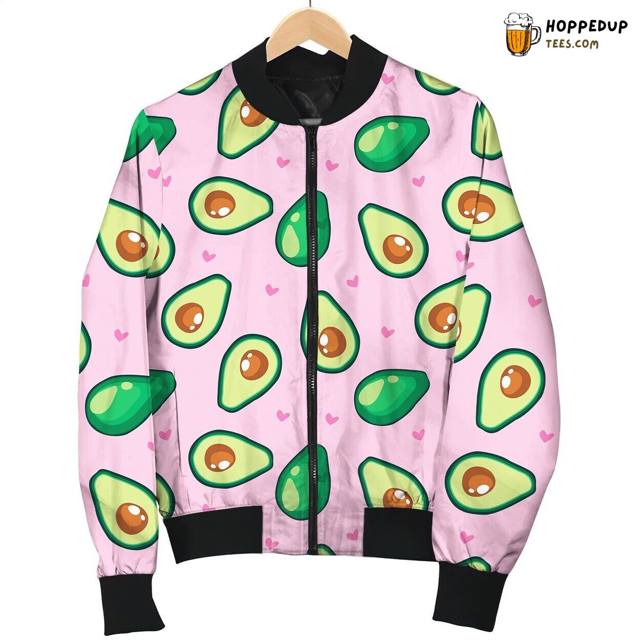 Avocado Valentines Day Bomber Jacket