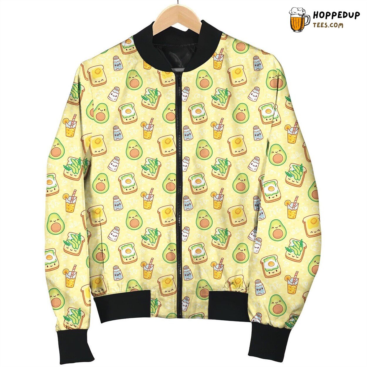 Avocado Vibes Essence Winter Tailored Bomber Jacket Elegance Precision