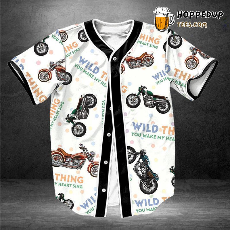Awesome Motorcycle Culture 3D Printed Baseball Jersey Shirt Ride