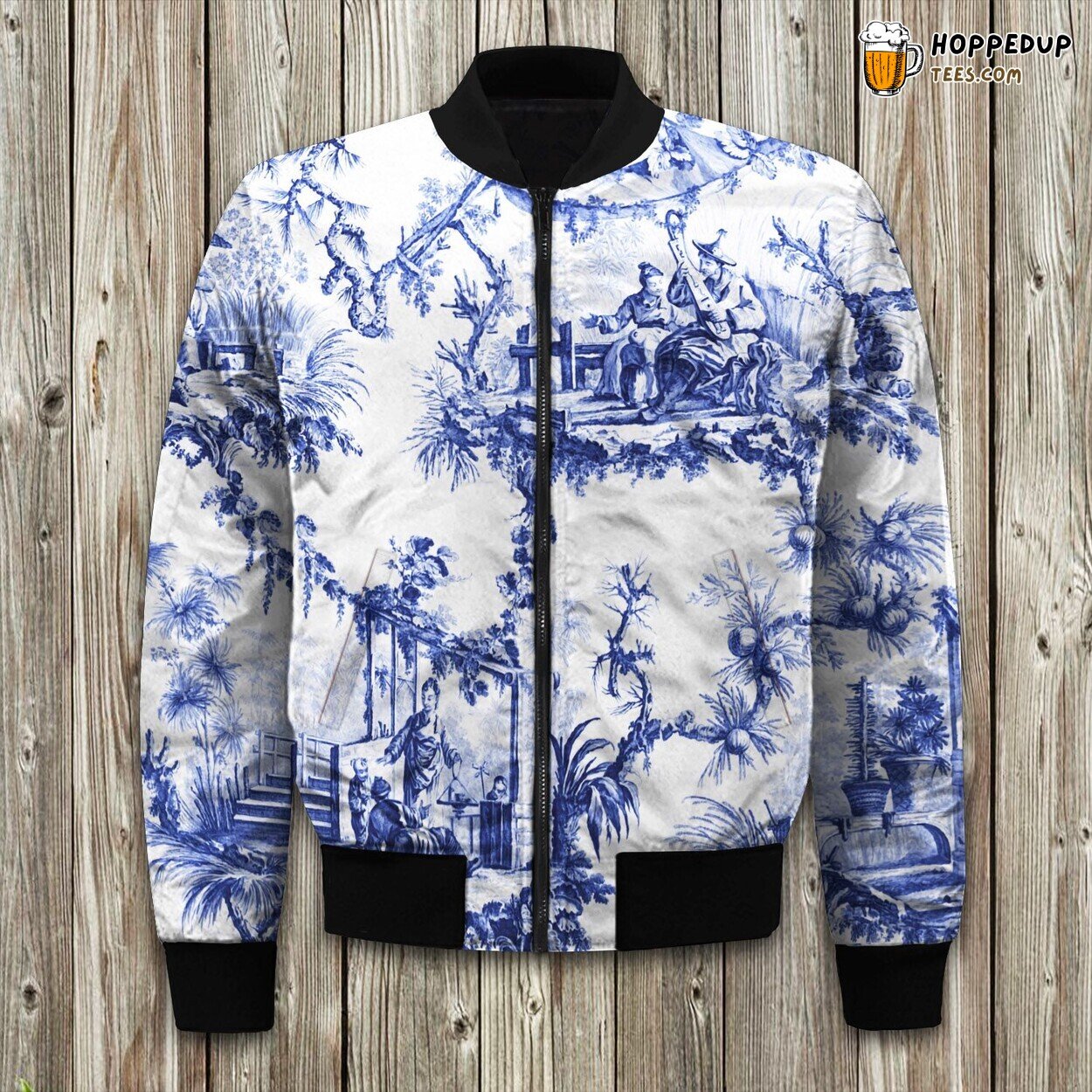 Azure Hue Essence Winter Bomber Jacket Tailored Unique Elegance Precision Craft
