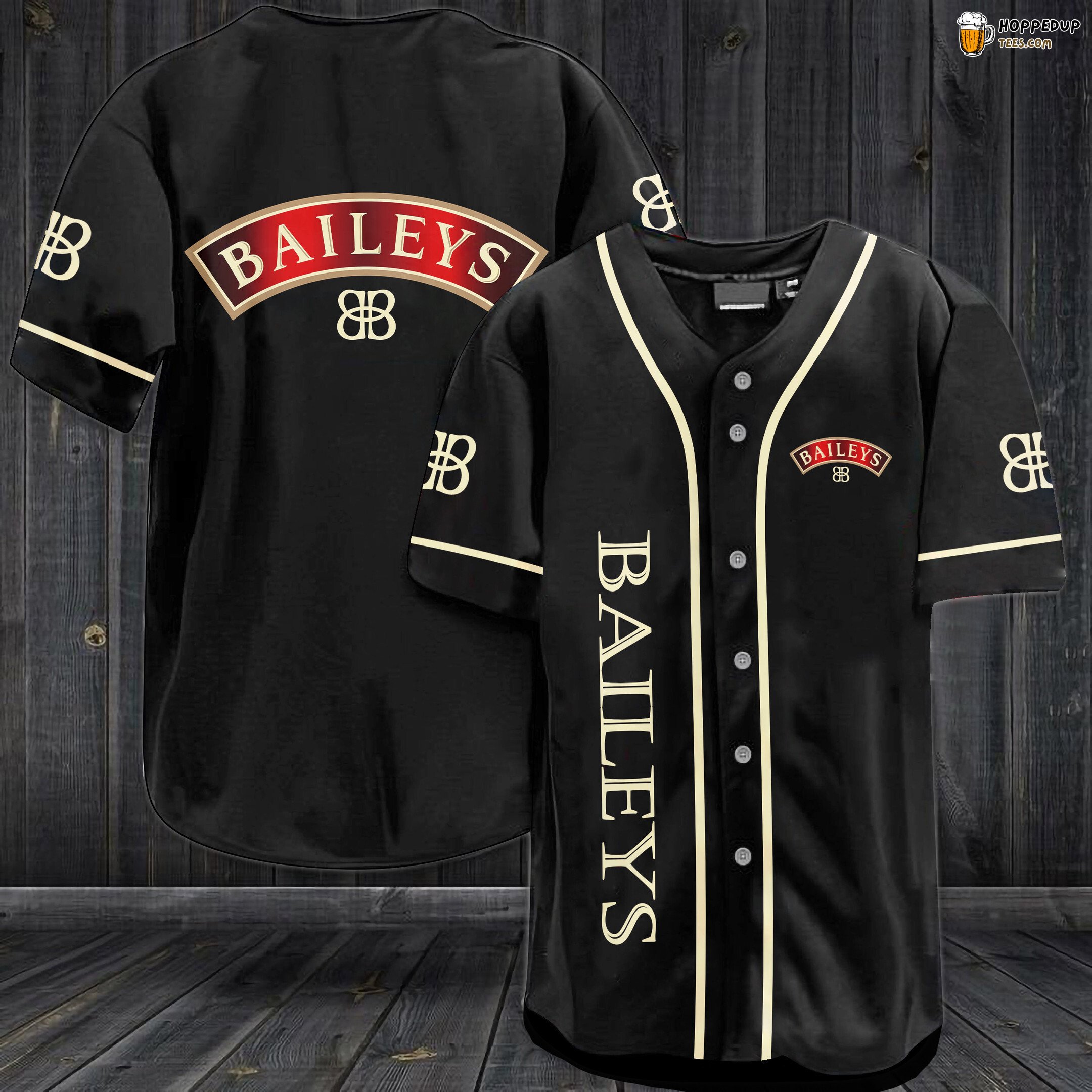 Baileys Baseball Jersey Black Unisex Jersey Shirt