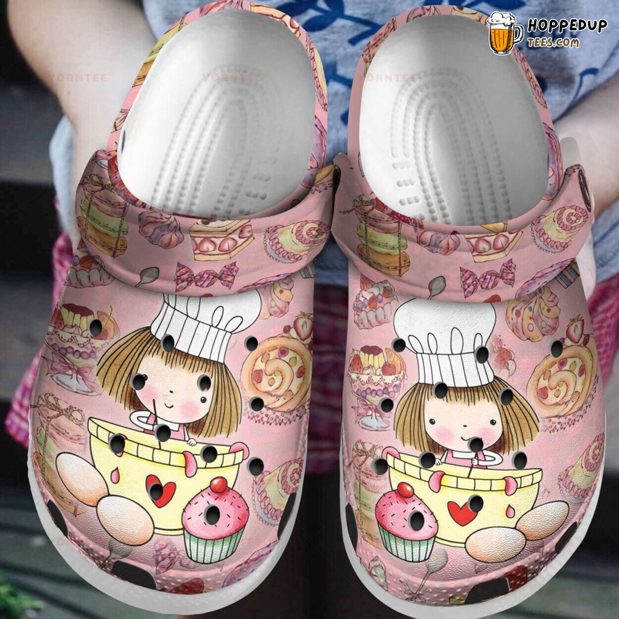 Baking Girl Lover Gift Themed Comfortable Unique Rubber Clog Shoes