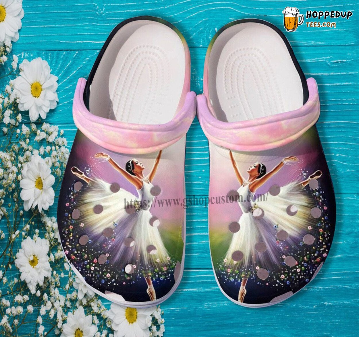 Ballet Black Queen Inspirational Croc Shoes Perfect Birthday Gift for Daughter