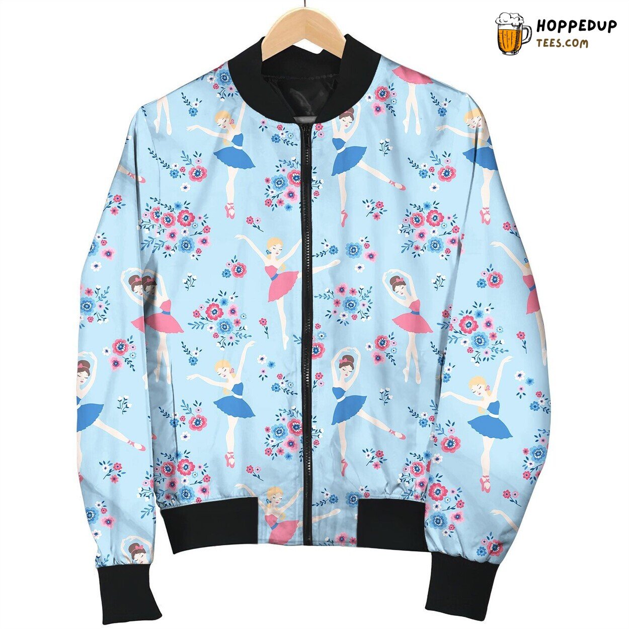 Ballet Lover Dance Devotion Winter Bomber Jacket Graceful Art