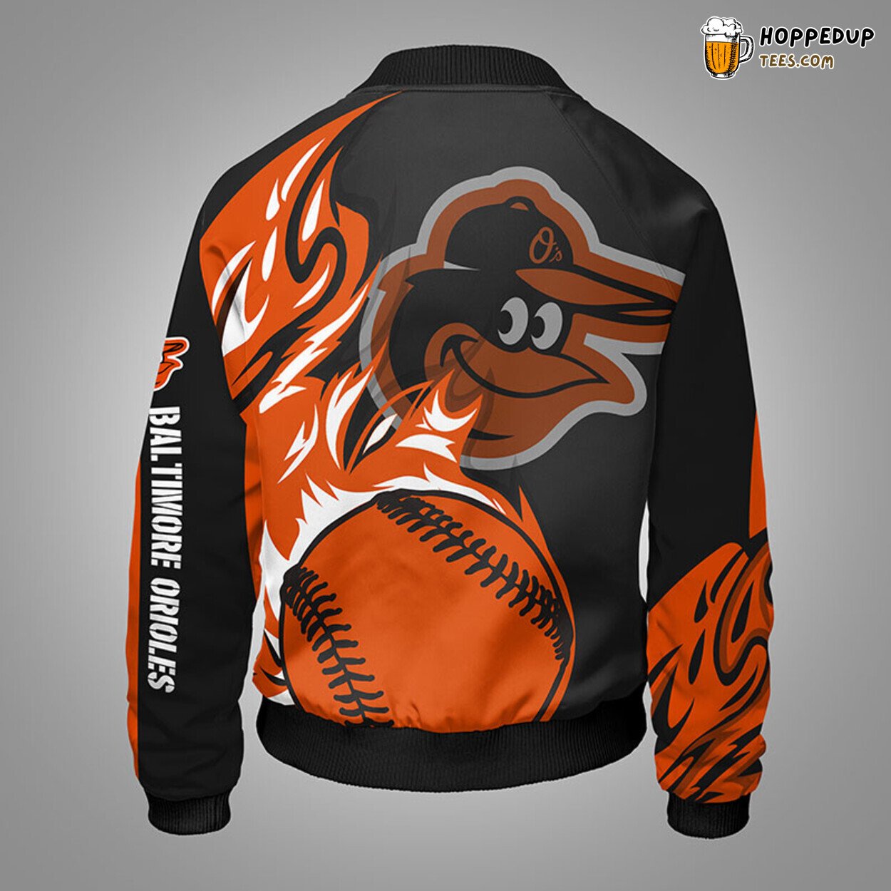 Baltimore Orioles MLB Classic Orange Premium Bomber Jacket Design